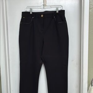 Chico's “So Slimming” Black Straight Leg Pants